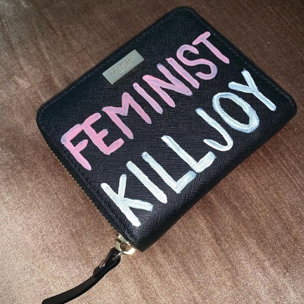 Custom hand painted Kate Spade wallet.